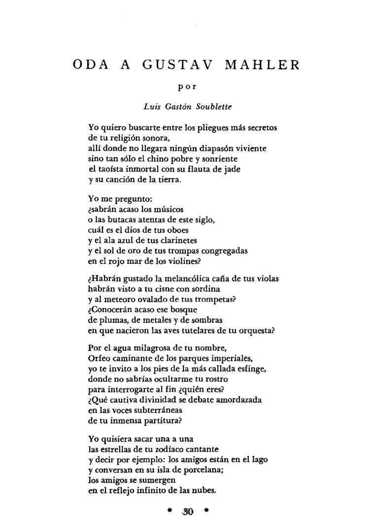 Oda a Gustav Mahler