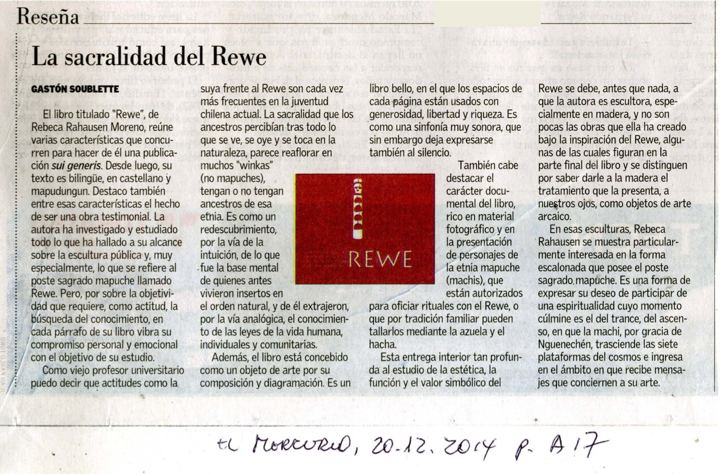 La sacralidad del Rewe