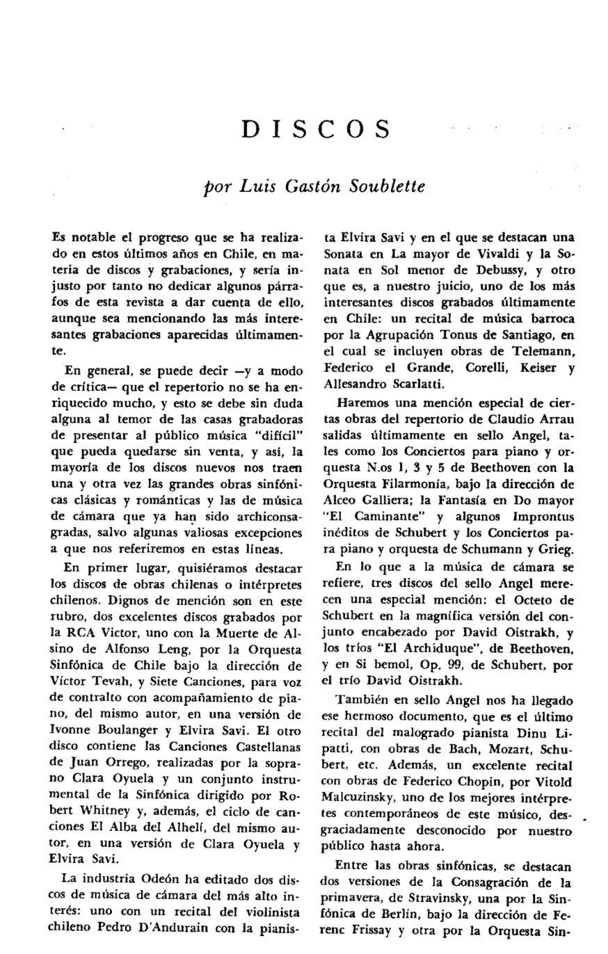 Discos (reseñas, n.º 70)